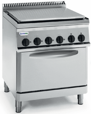 Electric cooker, solid top with oven