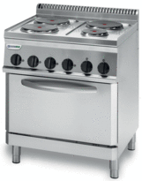 Electric cooker with oven