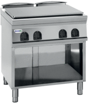 Electric cooker, solid top